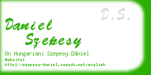 daniel szepesy business card